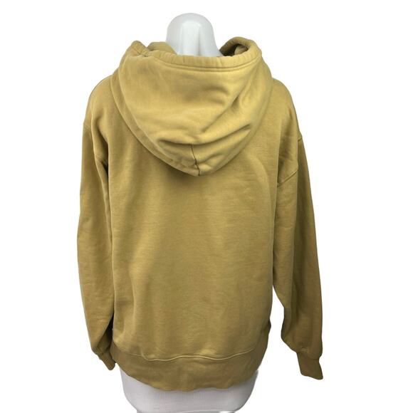 Aritzia TNA Cozy AF Fleece Brown Long Sleeve Pullover Sweatshirt Hoodie Size XS - Picture 2 of 4